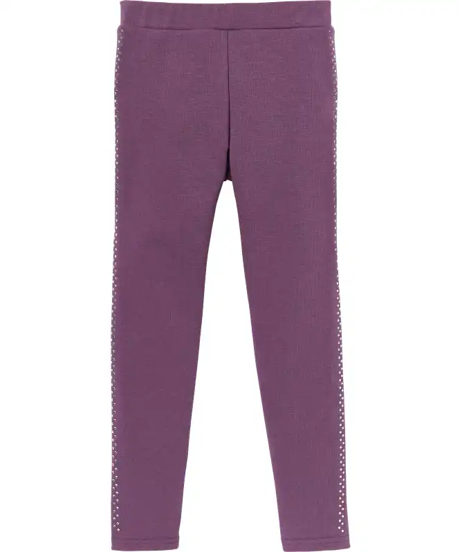 Thermo-Leggings mit Strass