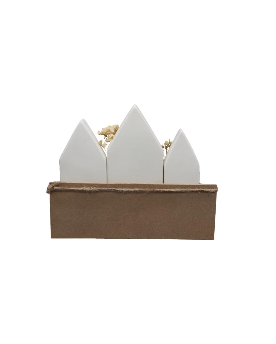 Dekoracyjne domki ok. 22,5 x 5 x 18 cm