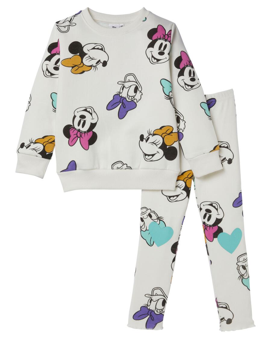 Disney Sweatshirt  + legging offwhite
