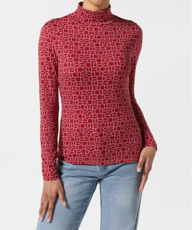 Langarmshirt mit Rollkragen