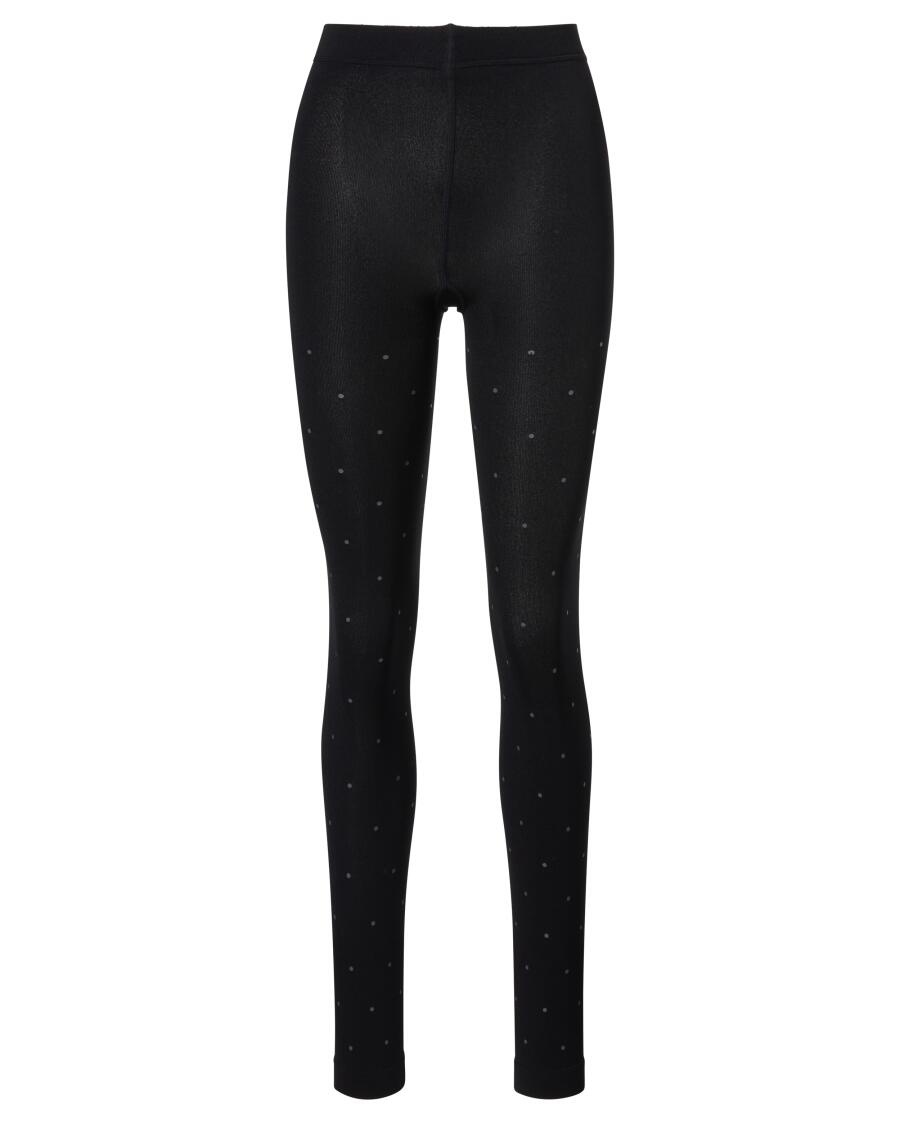 Thermo legging met fleece aan de binnenkant zwart