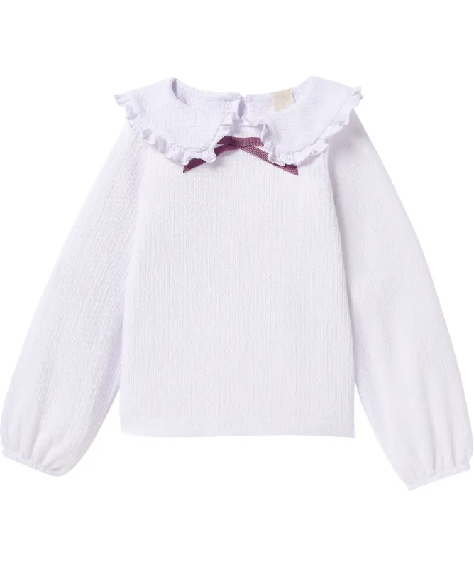 Bluse mit Bubikragen