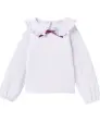 Bluse mit Bubikragen
