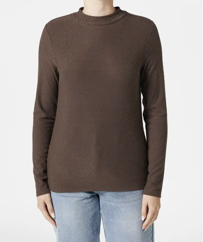 Shirt aus strukturiertem Stoff