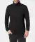 Basic Rollkragenpullover schwarz