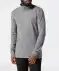 Sweter z golfem basic antracytowy melanż