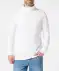 Sweter z golfem basic biały