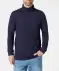 Sweter z golfem basic ciemnoniebieski