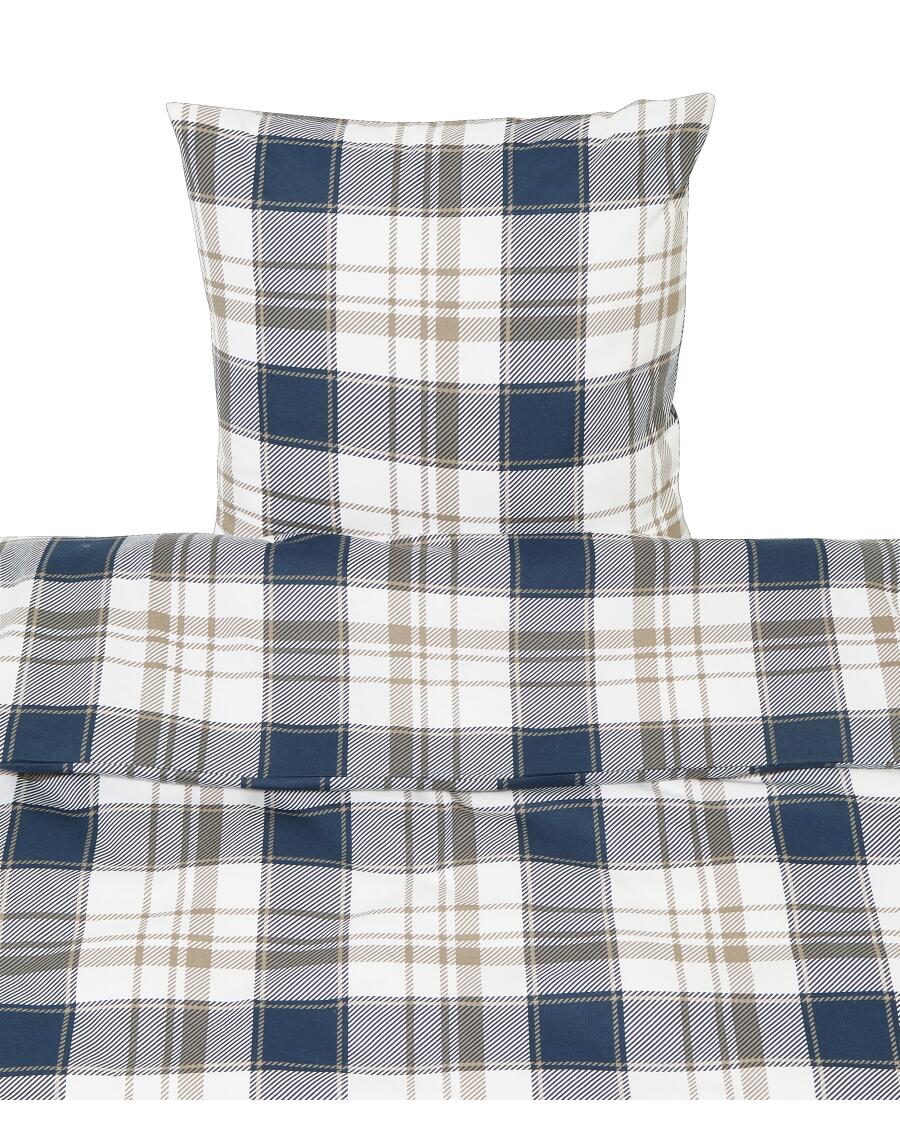 Flanellen beddengoed blauw