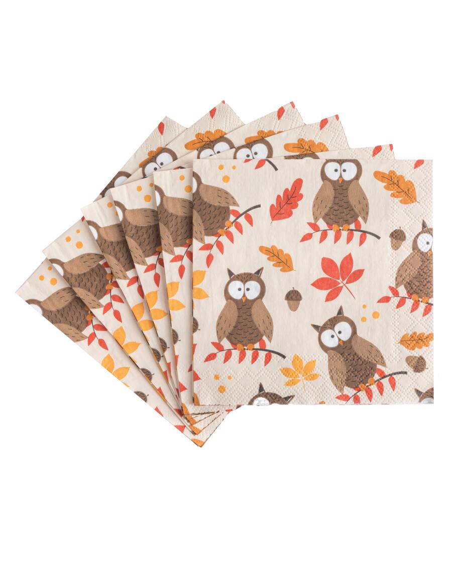 Servetten Herfst kleurrijk