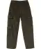 Cargo broek met trekkoord donkerkaki