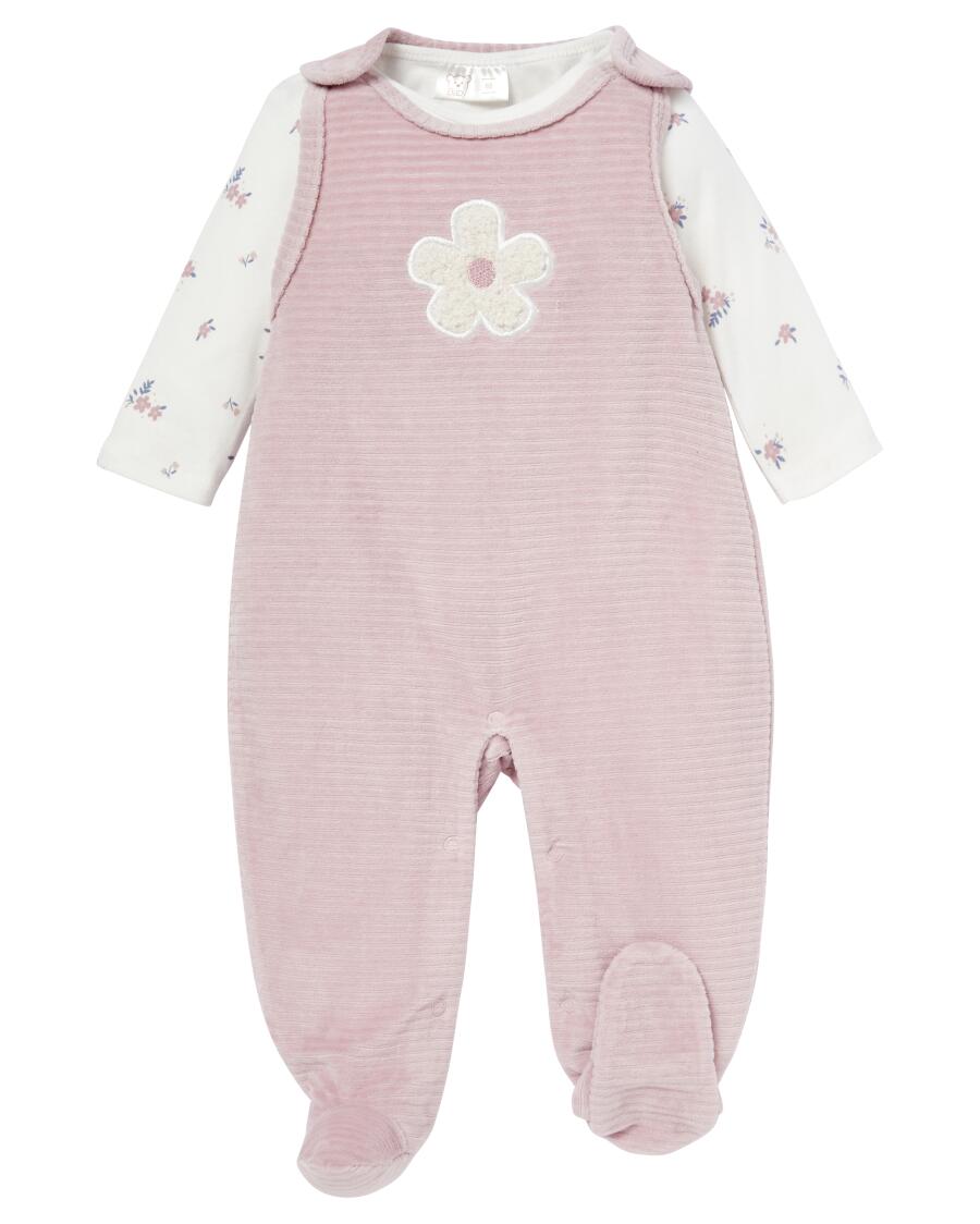 Juflam Kledingset voor pasgeboren babymeisjes, bestaande uit een giraffe-rompertje roze gestippelde broek muts, 3-delig bekledingsset, Meerkleurig, 12–18 Monate