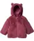 Newborn Fleecejacke dunkelrosa