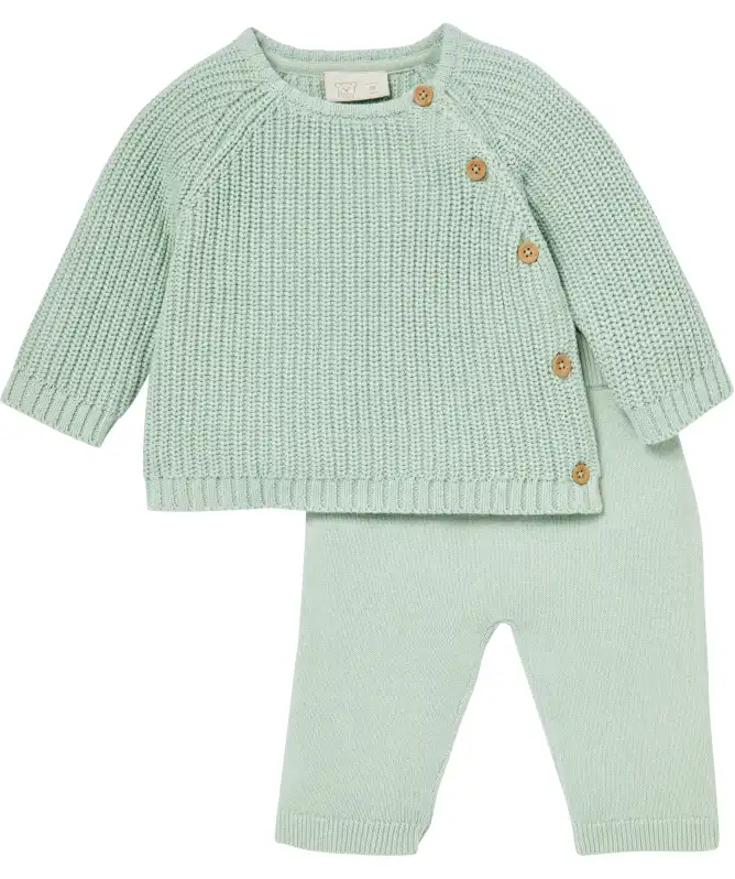 Newborn Strickpullover + Strickhose
