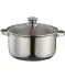 Garnek z pokrywką srebrny