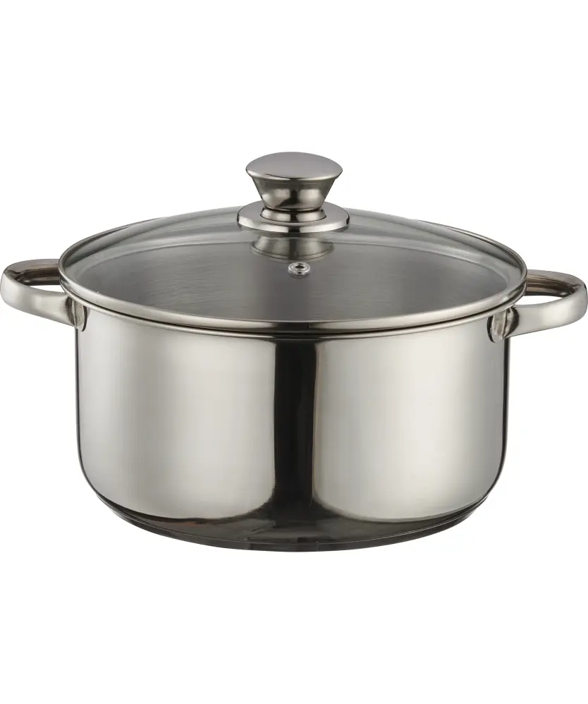 Topf mit Deckel, silber