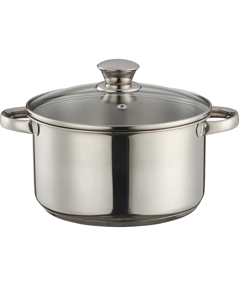 Topf mit Deckel, silber