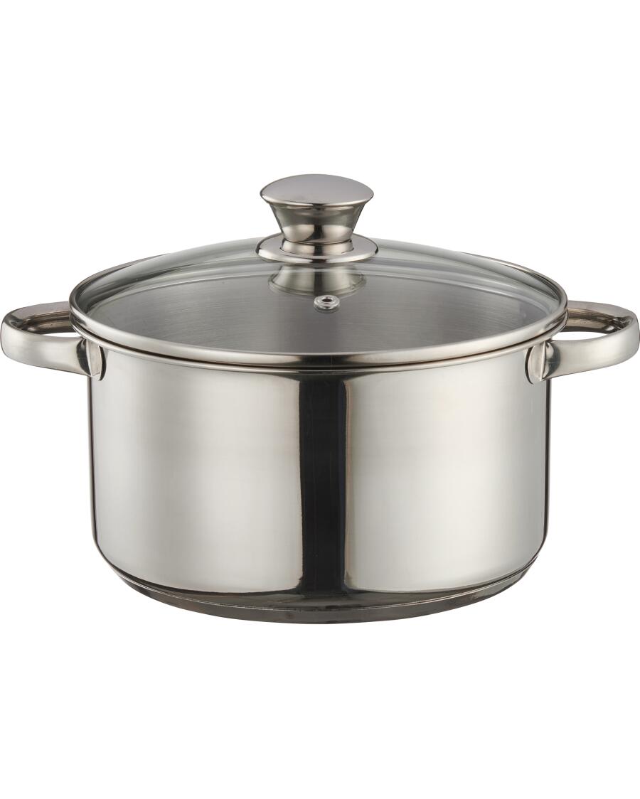 Topf mit Deckel silber