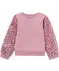 Sweatshirt mit Pailletten rosa