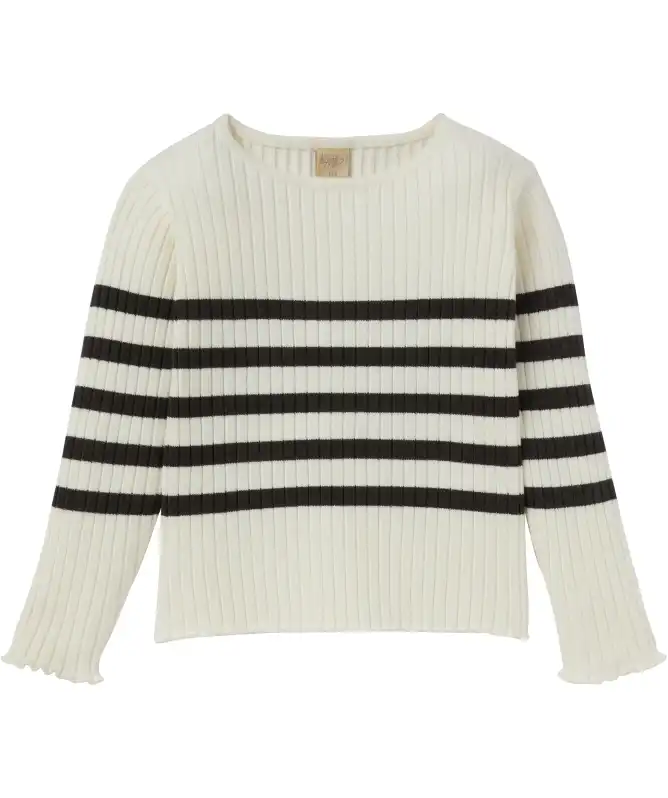 Geripptes Langarmshirt