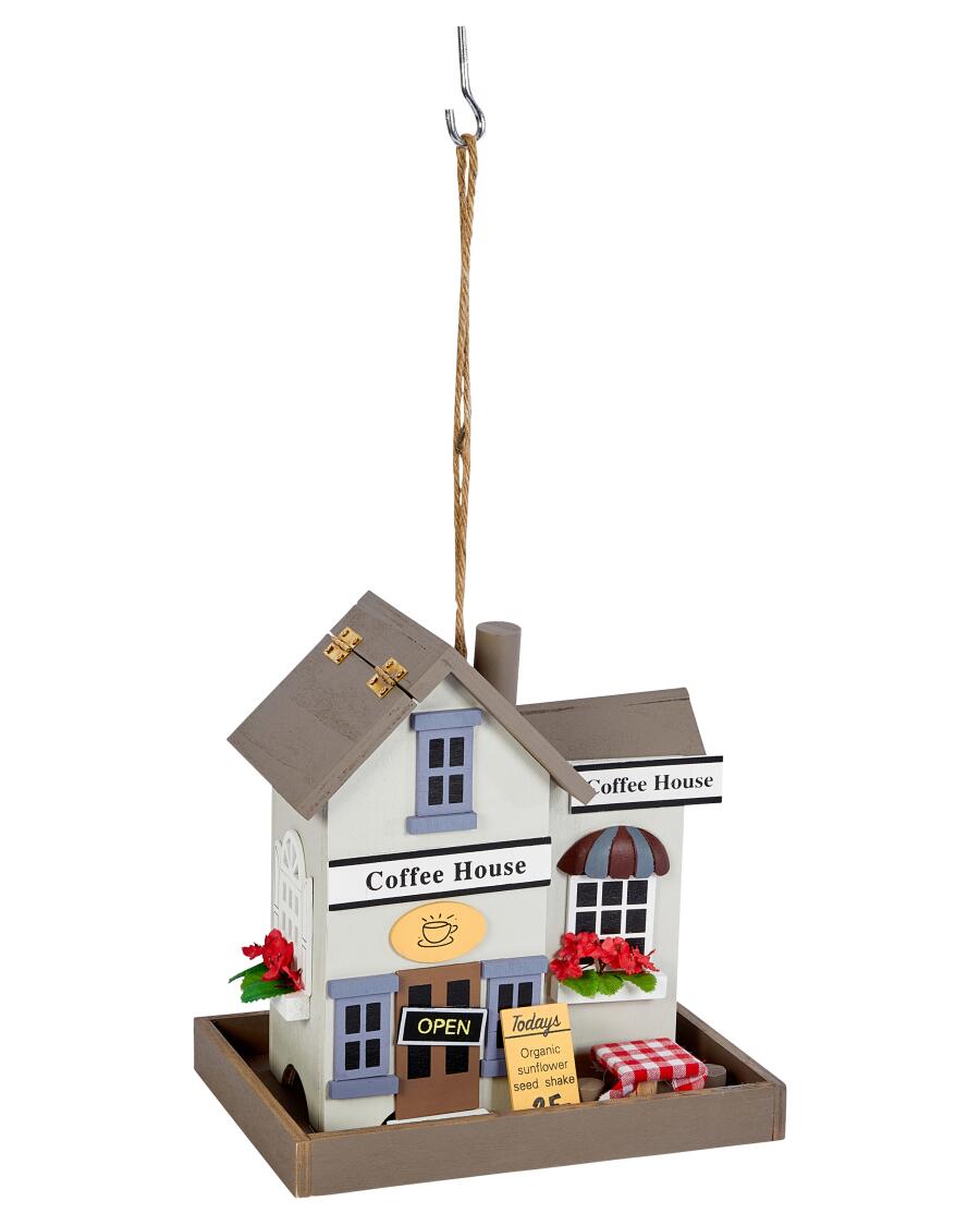 Vogelhaus Western-Style hellgrau
