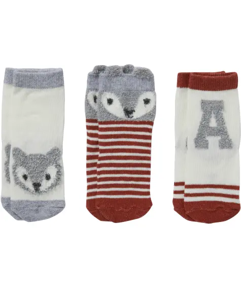 Socken mit Flauscheinsätzen