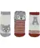 Socken mit Flauscheinsätzen grau