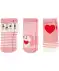 Socken mit Flausch-Details rosa