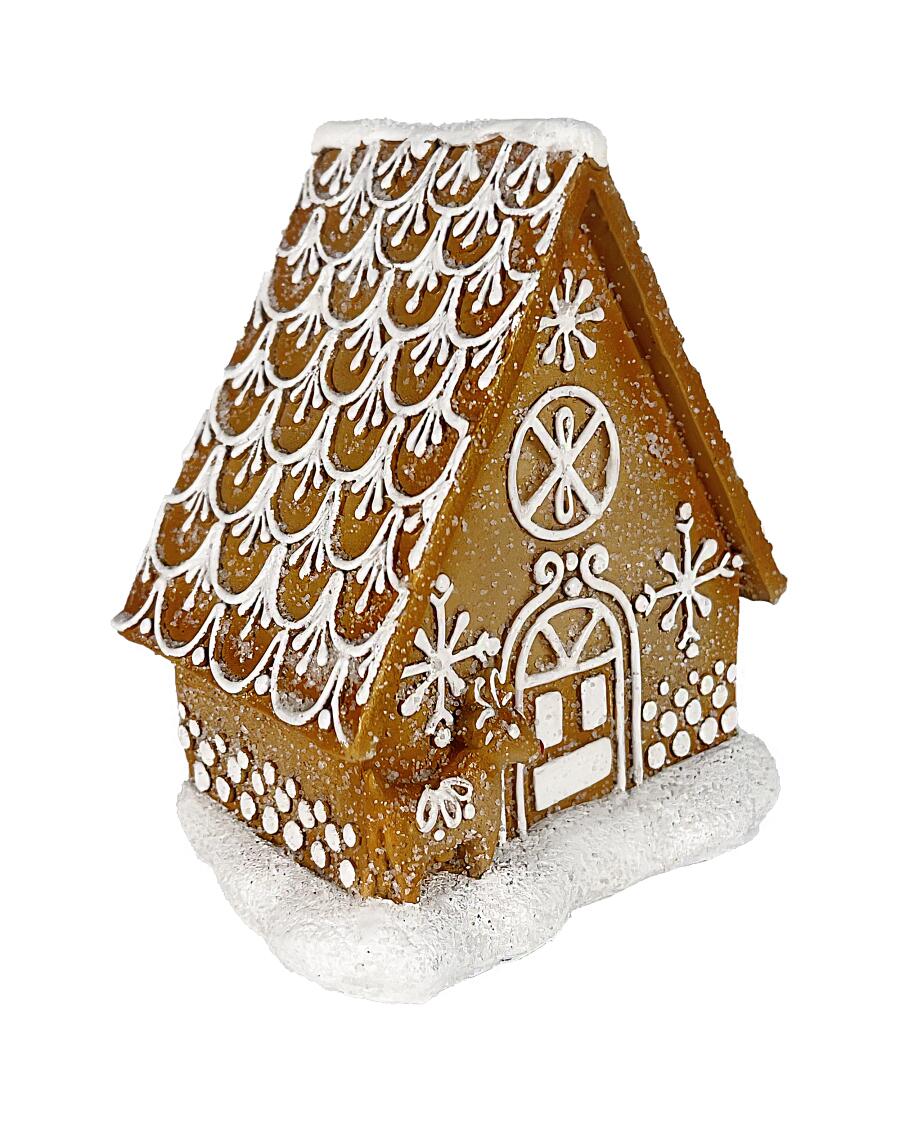 Deko-Lebkuchenhaus braun