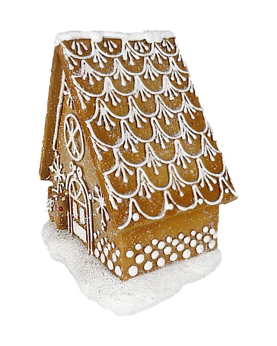 Dekoracyjny domek z piernika ok. 9,5 x 8,5 x 14,5 cm