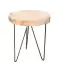 Bijzettafel met boomschijf naturel