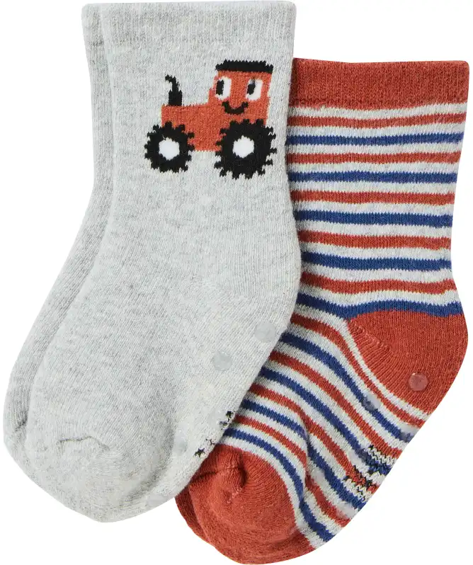 Frottee-Socken mit ABS-Druck