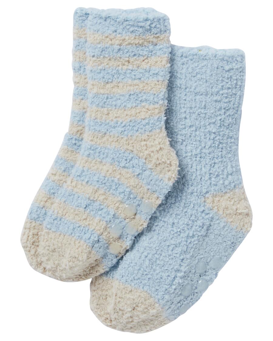 Fleece sokken blauw