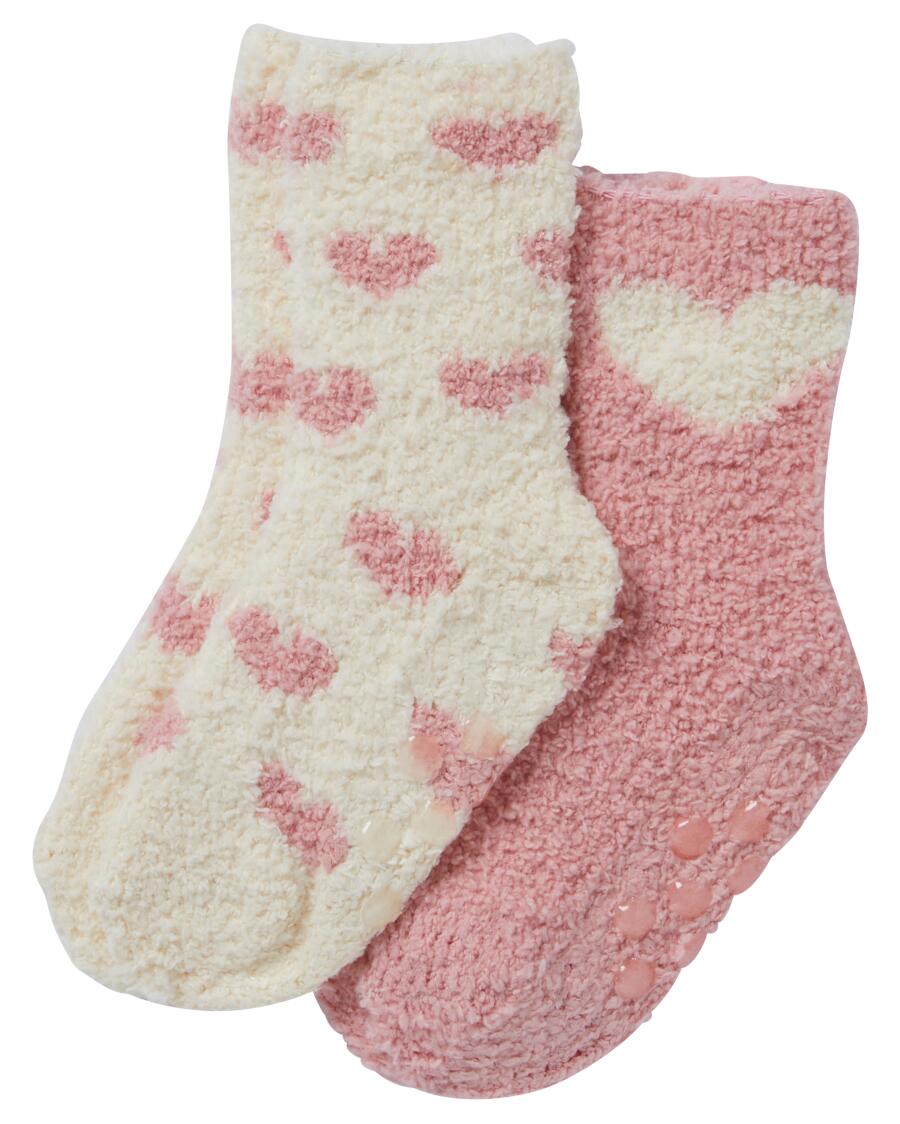 Fleece sokken roze