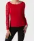 Langarmshirt mit Spitze rot