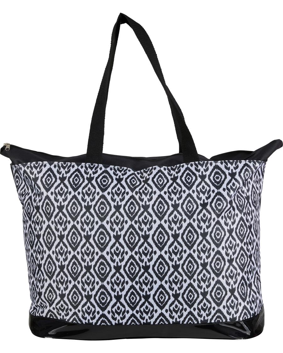 Shopper mit Reißverschluss schwarz