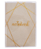 Notitieboekje met glitter goud