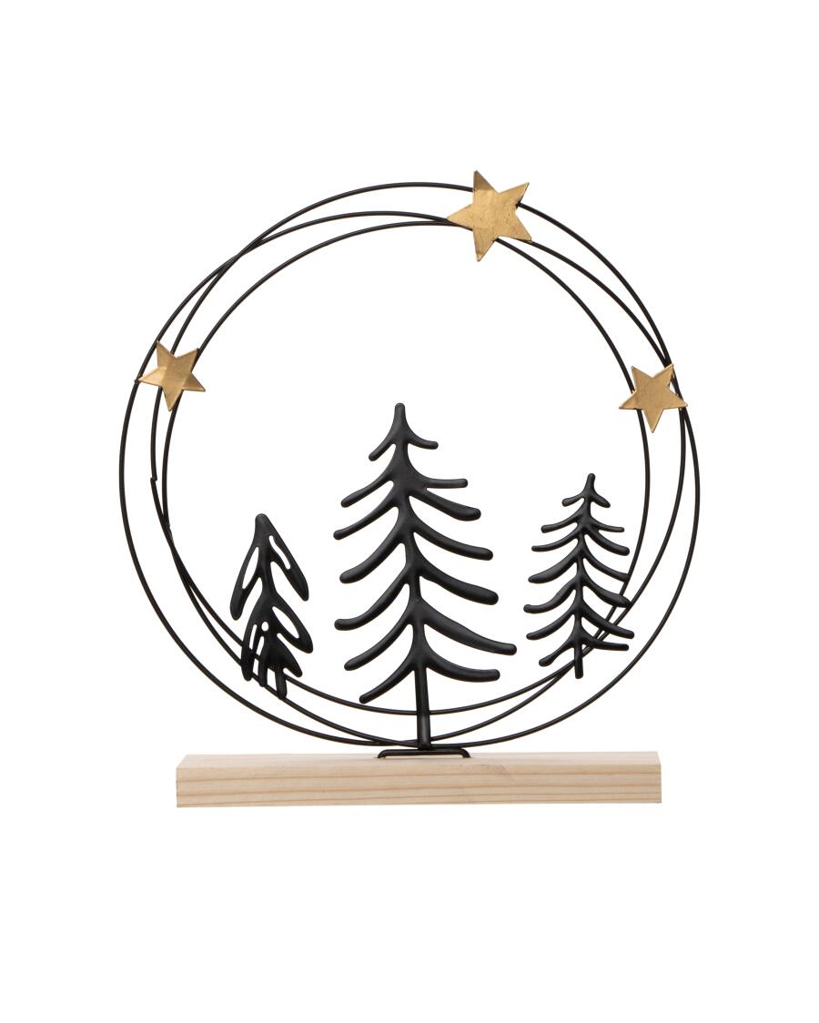 Deko-Aufsteller Weihnachten schwarz