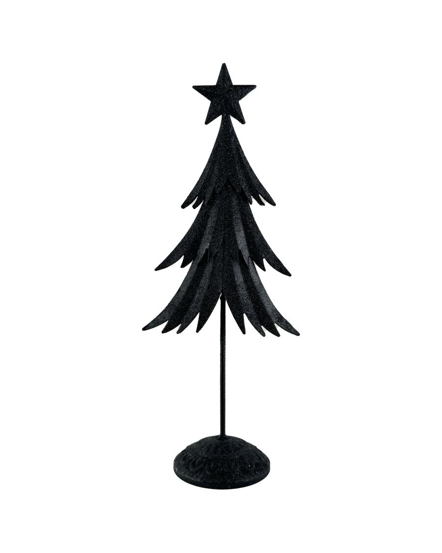 Deko-Tanne Weihnachten schwarz