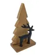 Deko-Tanne mit Hirsch Weihnachten