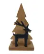 Deko-Tanne mit Hirsch Weihnachten