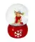 Weihnachts-Schneekugel mit Musik rot
