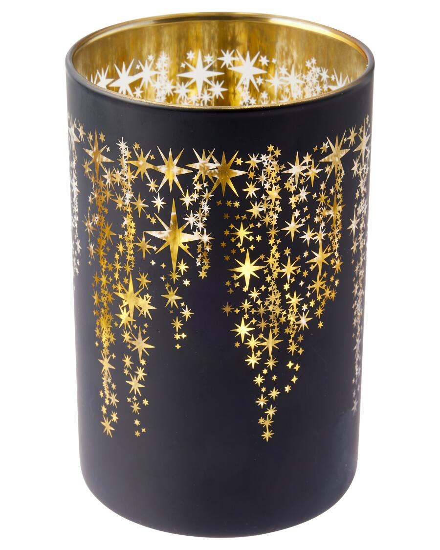 Teelichthalter Weihnachten schwarz