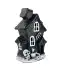 Halloween theelichthouder zwart/wit