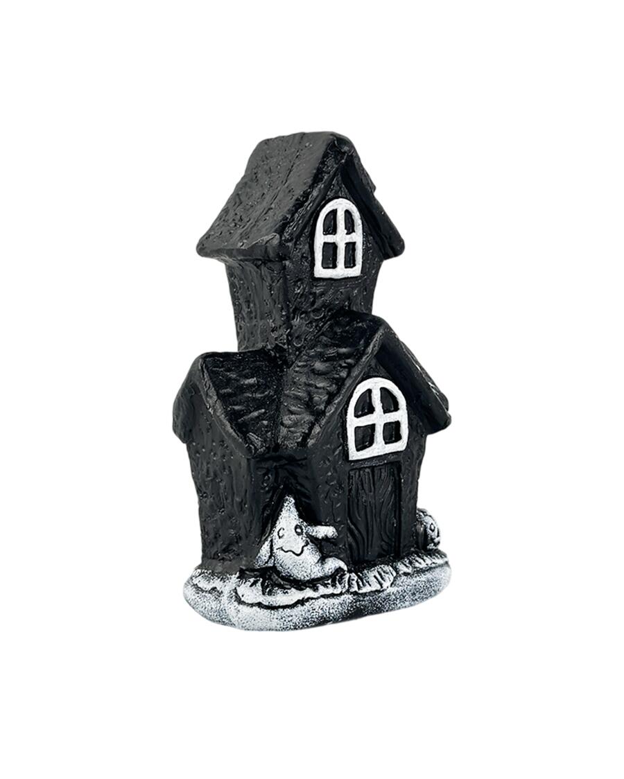 Halloween spookhuis zwart/wit