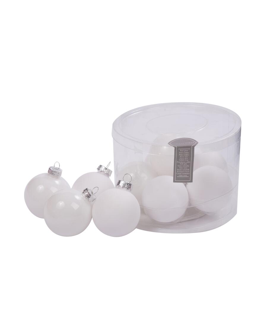 Christbaumkugeln weiß
