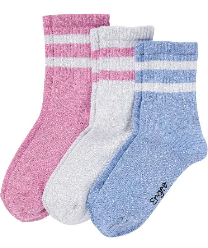 Tennissocken mit Glitzerfäden