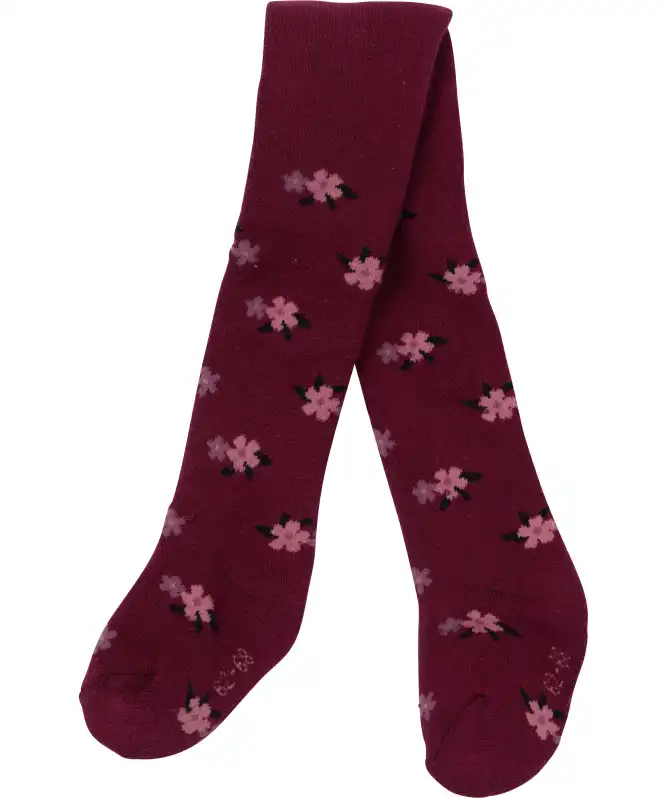 Frottee-Strumpfhose mit Muster