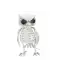 Deko-Eule Halloween Beige