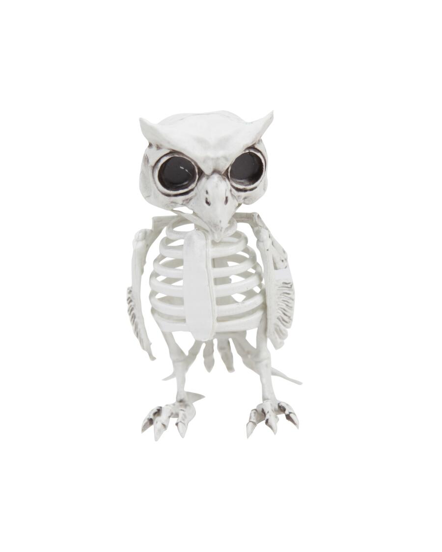 Deko-Eule Halloween Beige